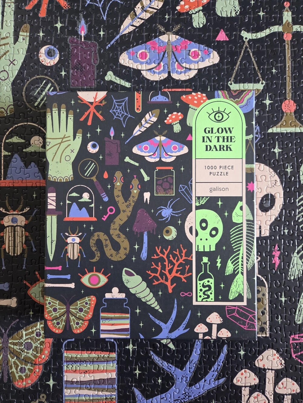 Galison Occult & Curious 1,000 Piece Glow in the Dark Puzzle